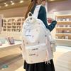 Schoolbag Schoolbag for Women 1011 Spring and Summer New Cute Girl Student Burden Reduction Class Backpack High Value Large Capacity Backpack