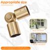 2Pcs Curtain Rod Corner Connector 90°to180° Adjustable Angle Hinged Elbow Curtain Rod Connector for 1inch Bay Window Curtain Rod