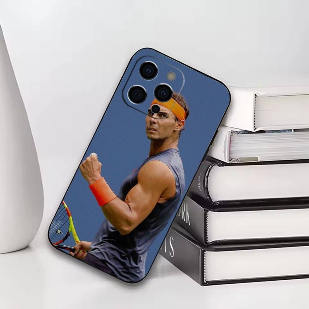 Cool Tennis Star Portrait Phone Case For iPhone17,16,15,14,13,12,11 Plus,Pro Others Soft Black Cover
