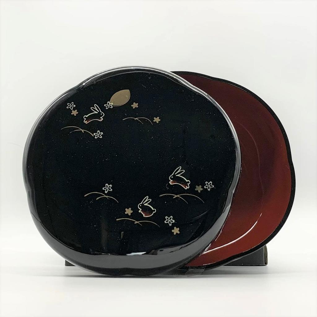 Miyamoto Sangyo Dream Rabbit Plum-Shaped Candy Container, Black, Size: Approx. W18.5 x D18.5 x H8.5, 4512951077506