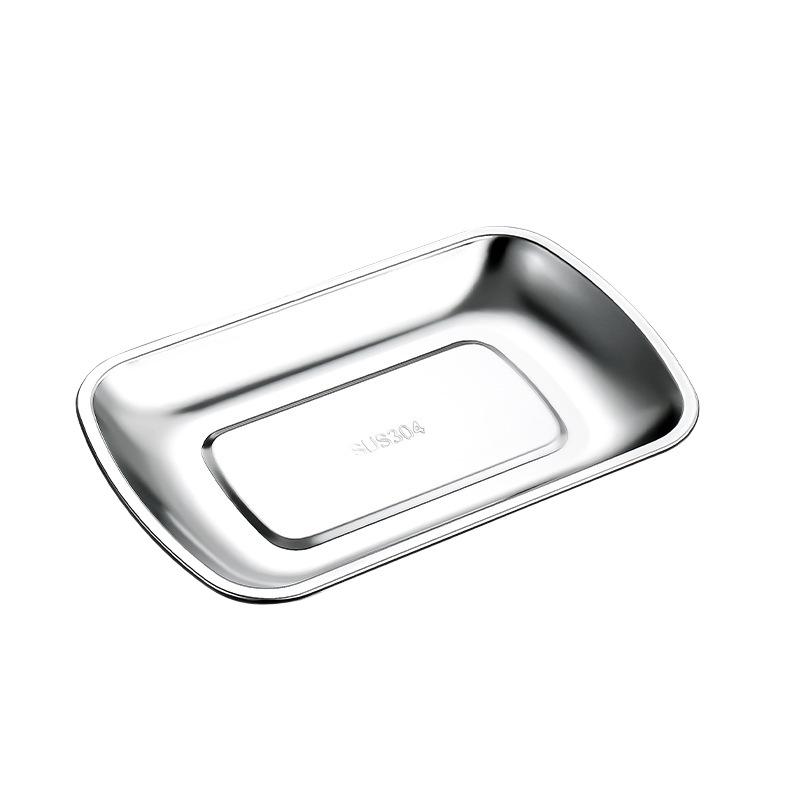 Stainless Steel Buffet & Barbecue Plate for Meat & Vegetables