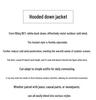 Betu Women's Workwear Style Hooded Down Jacket