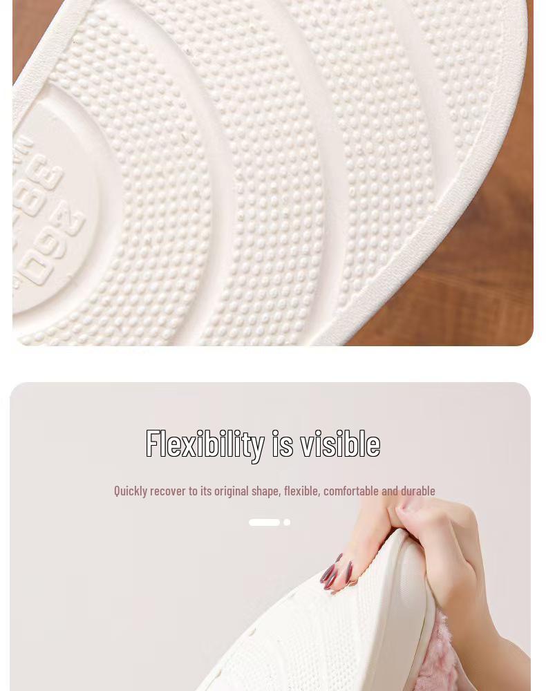 Women's Winter Bowknot Cotton Non-Slip Slippers