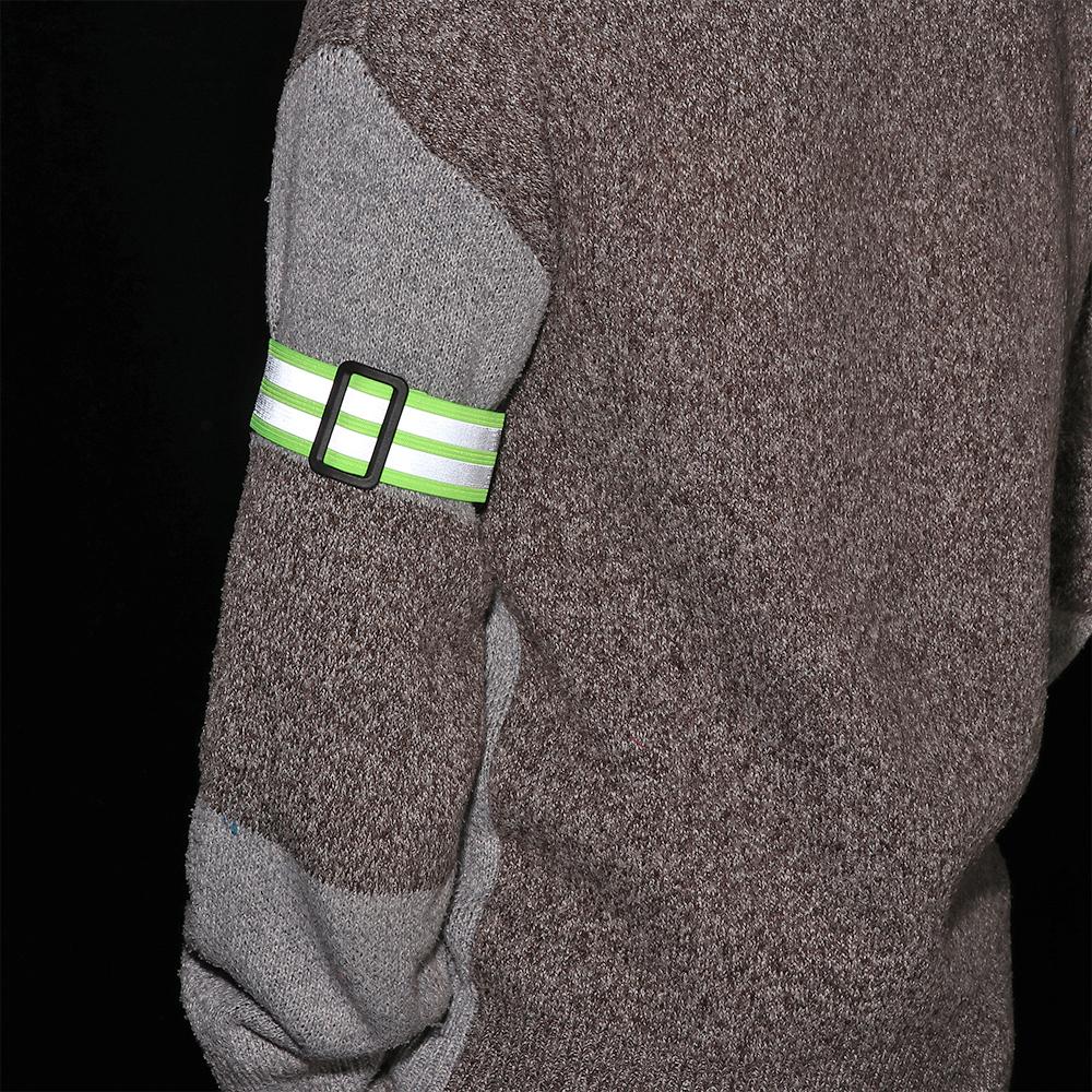 Bike Safety Alert Cycling Reflective Strips Warning Armband Reflector Wristband Bicycle Bind Strap