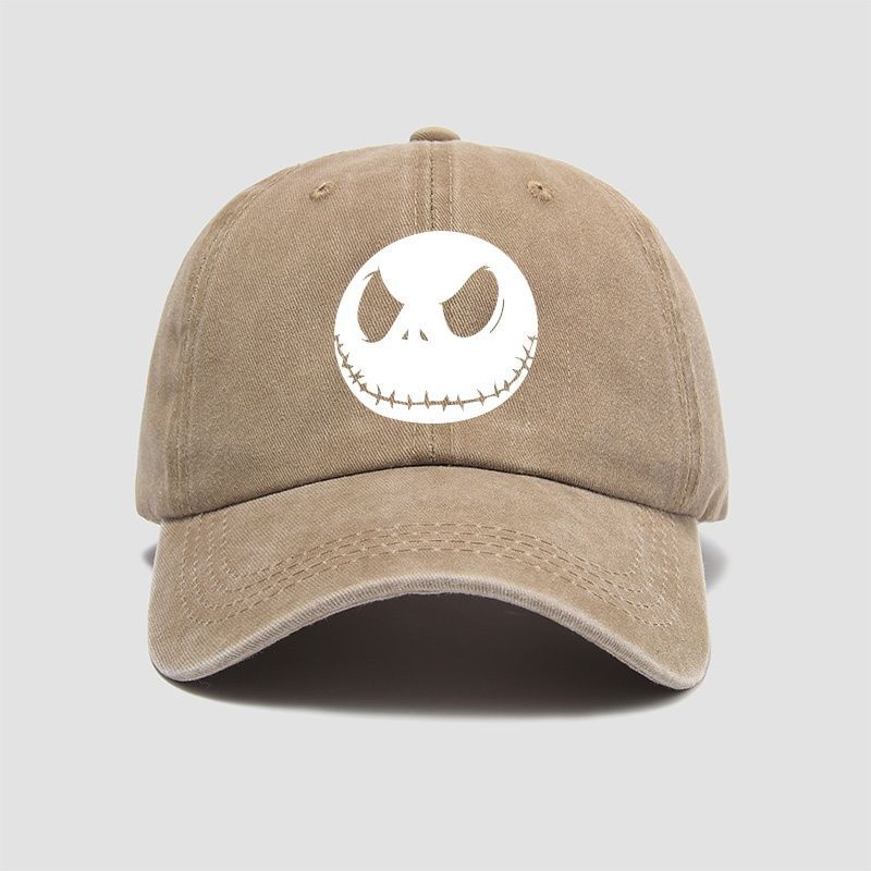 Fashion Nightmare Before Christmas Jack Casual Hat Baseball Caps Breathable Snapback Sun Hats Adjustable Color Peaked Cap Unisex