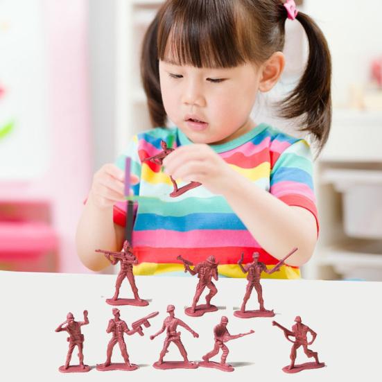 100 Stück Soldatenmodell Armee Männer Spielzeugsoldaten Spielset für fantasievolles Spielen Bildungsprojekte für Kinder
