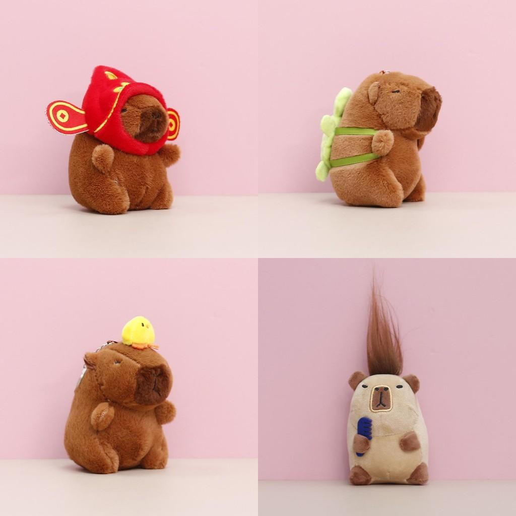 Keychain Girls Capybara Children Backpack Decorative Pendant Gift Plush Toy
