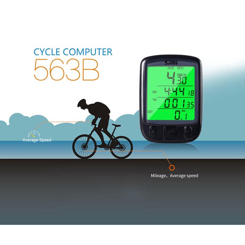 Bicycle Waterproof Digital LCD Computers MTB Speedometer Cycling Odometer Speedometer