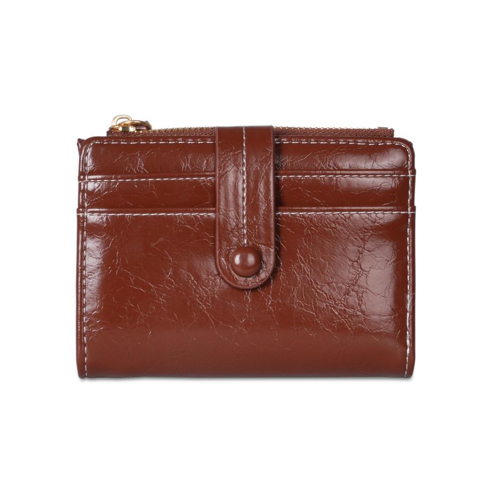 Zipper Women's Wallet Multi-function Coin Purse Vintage Pu Short Wallet  Daily