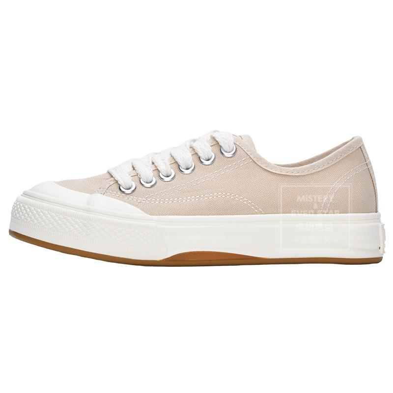 

Яркие идеи, новые товары в продаже, новые парусиновые кеды на толстой подошве, повседневные кеды для скейтборда 819 40 бежевый