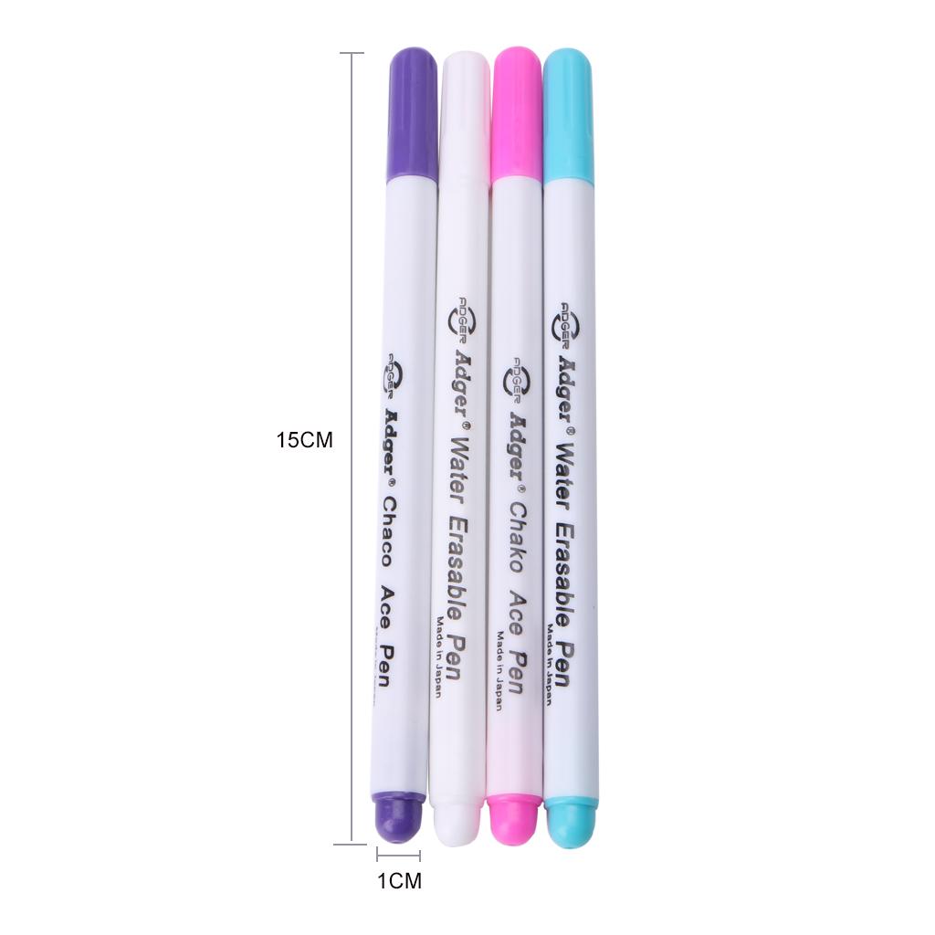 Water Erasable Pen 4 Pcs Disappearing Ink Marking Pen Air Water Erasable for Beginner Starter Handmade Projects