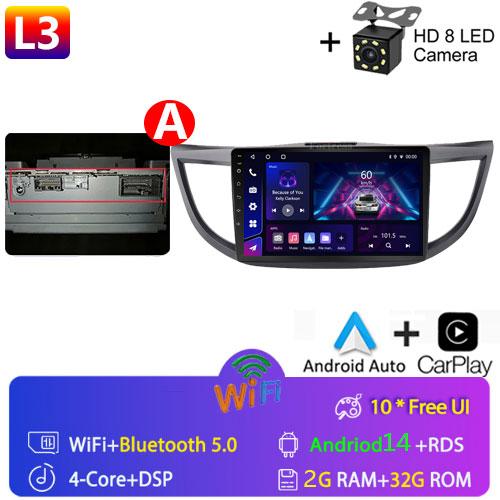Android 14 For Honda CR-V CRV 2012 - 2015 GPS Carplay Auto Car Radio Multimedia Video Player Stereo WIFI 4G BT RDS 7862S