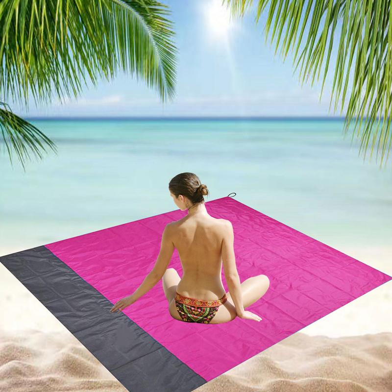 Vodotěsná kapesní plážová deka Outdoor Piknik Camping Mat Přenosná skládací podložka Sand Beach Mat