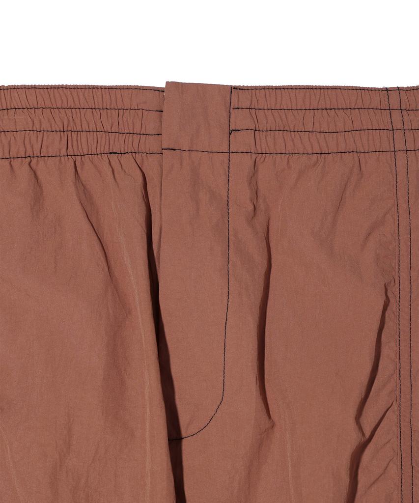 CRITIC Glossy Cargo Pants Brown