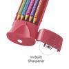 Flair Kreative Serie Aero Bleistift Smart Kit Packung mit 1 Mit 2B Neon Bleistiften Radiergummi Spitzer Für Schule Kunst Und Schreiben