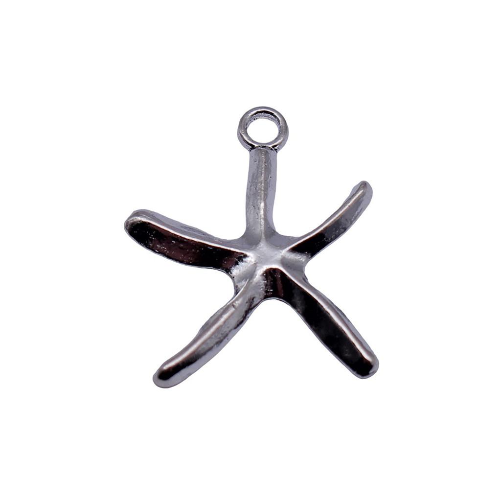 Starfish Charms Multi Color Metal Pendants For Beach Themed DIY Jewelry Accessories