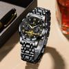 LIGE Design Luxury Quartz Man Watch Fashion Business Vintage Simple Moon Phase Clock Stainless Steel Unique Watches for Men Gift