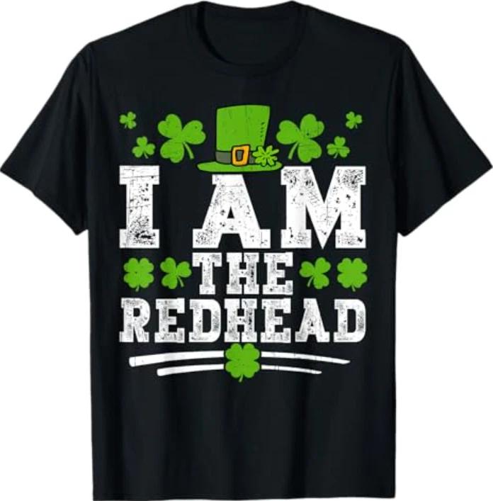 I Am The Redhead Dibs Redhead Funny St Patricks day Womens T-Shirt 2XL