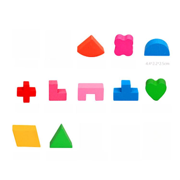 Wooden Building Block Trolley Toy With Storage For Kids Learning And Development