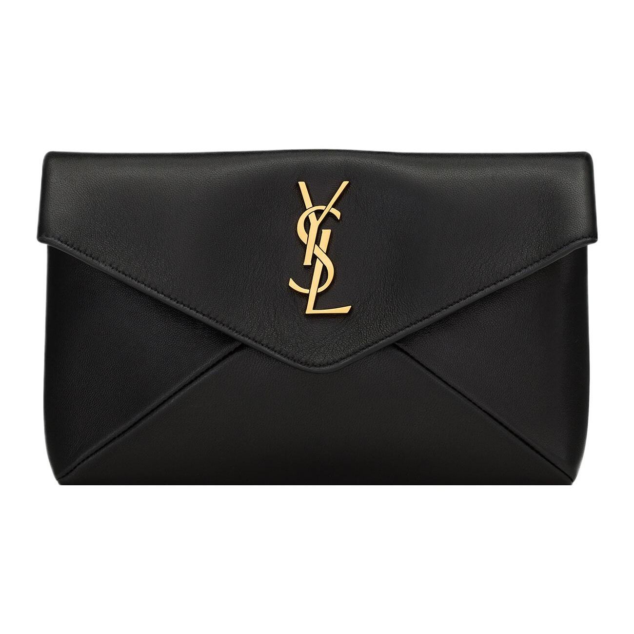 

Saint Laurent Маленька сумка-конверт Cassandre Чорна Жіночі косметички 764931-AACX7-1000 Gift Set(Basic Set+Box+Shopping Bag)