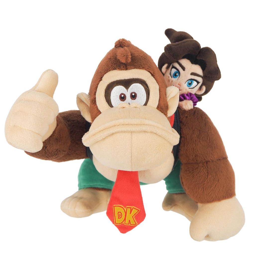 Sanei Boeki Super Mario Donkey Kong Bananza Donkey Kong & Pauline W24.5 X D22.5 X H23cm Stuffed Toy DB01