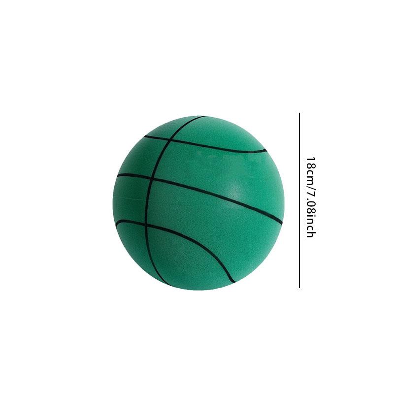 18Cm Silent Basketball Racket Ball For Children'S Indoor Training Baby Silent Sponge Elastic Small Leather Ball Toys