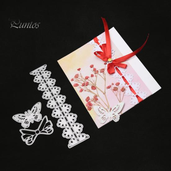 Lace Butterfly Cutting Dies DIY Scrapbook Emboss Paper Cards Album Punch Stencil