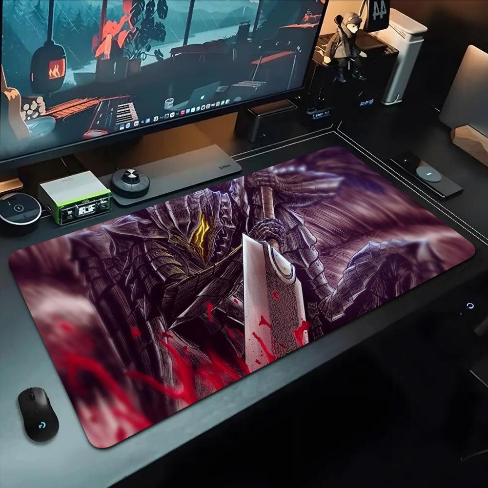 Berserk Mauspad 500X1000 mm Großes Gaming-Mauspad Gamer XL Gummi Otaku Tastaturpad Laptop Schreibtischmatte