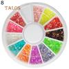 Colorful Shiny Nail Art Decoration Wheel Colorful Star DIY Manicure Accessory Nail Care