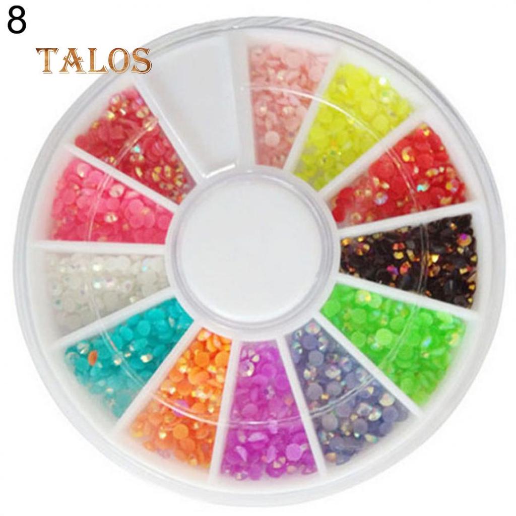 Colorful Shiny Nail Art Decoration Wheel Colorful Star DIY Manicure Accessory Nail Care