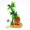 Polyresin Aquariums Fish Tank Ornaments Simulation Coconut Tree Castle Aquarium Ornaments Aquario