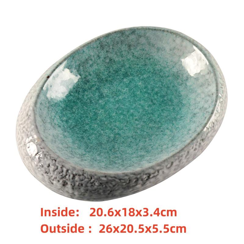 seafood Creative Stone Pattern Ceramic Bowl Thick Edge Sushi Bowl Sashimi Dessert Bowls Soup Bowls Restaurant Special Tableware