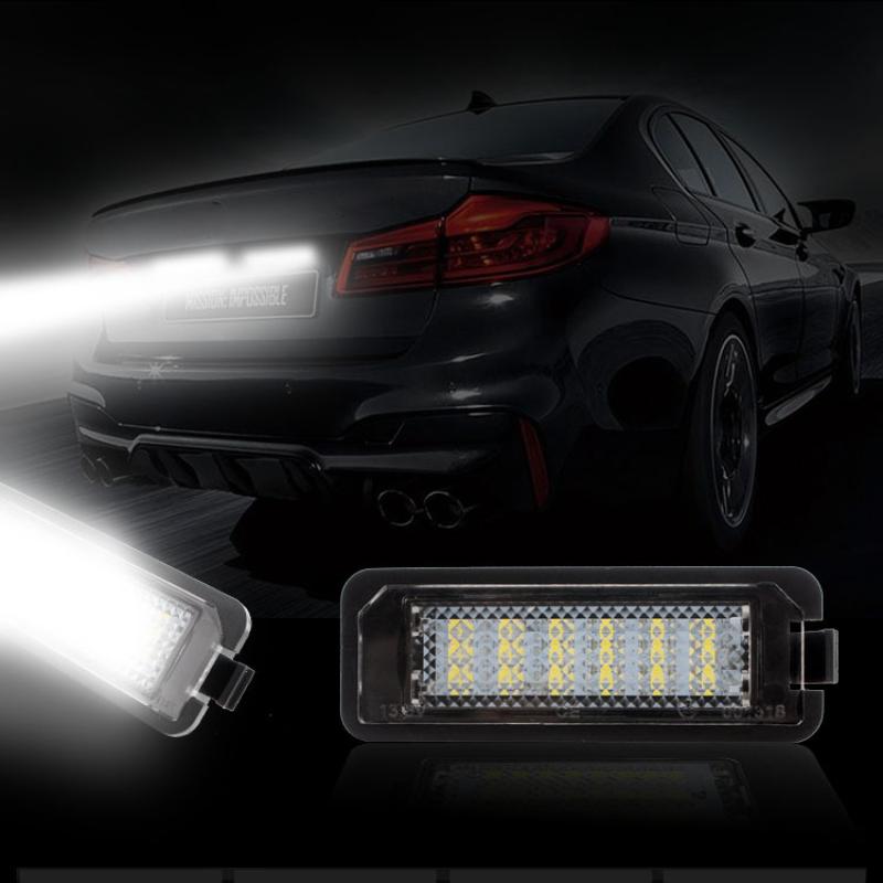 18 Led Beads License Plate Light Lamp Car License Plate Light Auto Accessories For Vw Golf4 Golf5 Golf6 Mk4 Mk5 Mk6