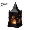 Decorative Desk Accessory Gothic Cathedral LED Candle Lantern Church Shaped Flameless Tealight Lamp Luminous Figurine for Home Spooky Vintage