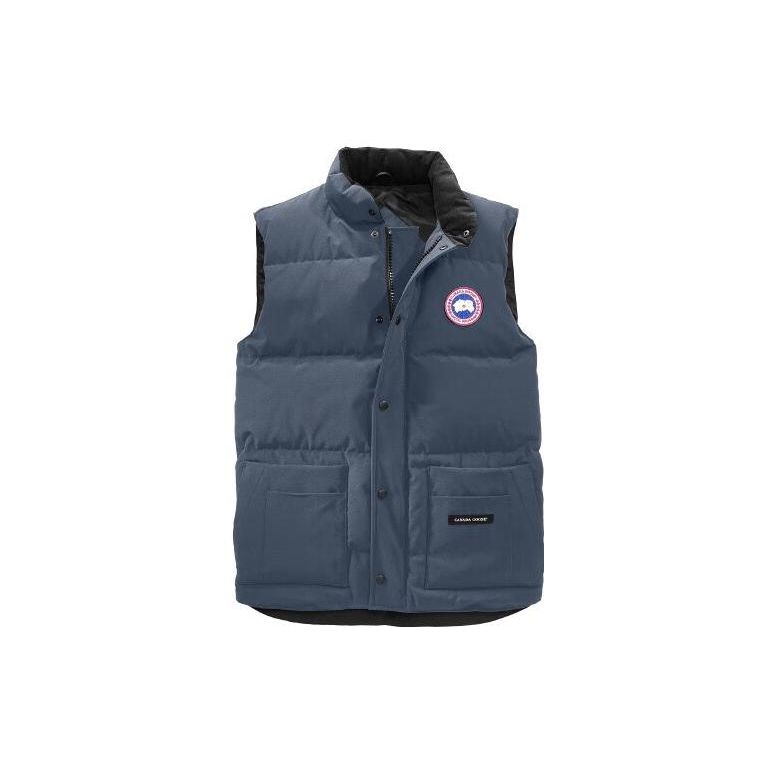 Canada Goose Freestyle Series Waterproof Single-Breasted Stand Collar Zipper Logo Patch Lightweight Duck Down Vest Unisex vest 4154M-222