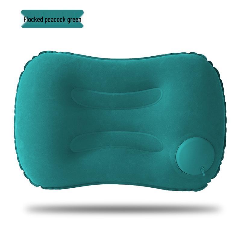 Inflatable U-Shaped Travel Pillow Set: Portable Neck Support for Airplane Journeys