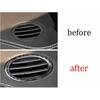 Real Carbon Fiber Cover Trim Dashboard Side Outlet Vent For Benz GLE GLS 2016-19
