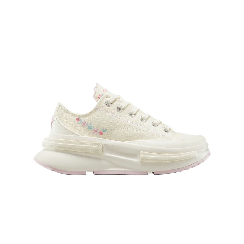 Converse Run Star Legacy CX Low Top White Floral Embroidery Unisex Platform Sneakers A15091C