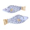Pencil Bag Fish Shape Smooth Zipper Closure Pen Holder Large Capacity Thickened Canvas Stationery Organizer