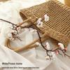 Silk Plum Blossom Simulation Flowers for Home Decor: Perfect for Living Room, TV Cabinet, or Coffee Table Arrangements.
