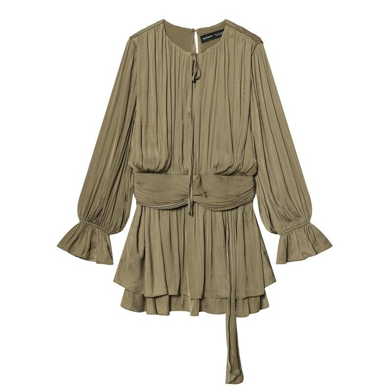 Womens Slim Fit Casual Midi Dress