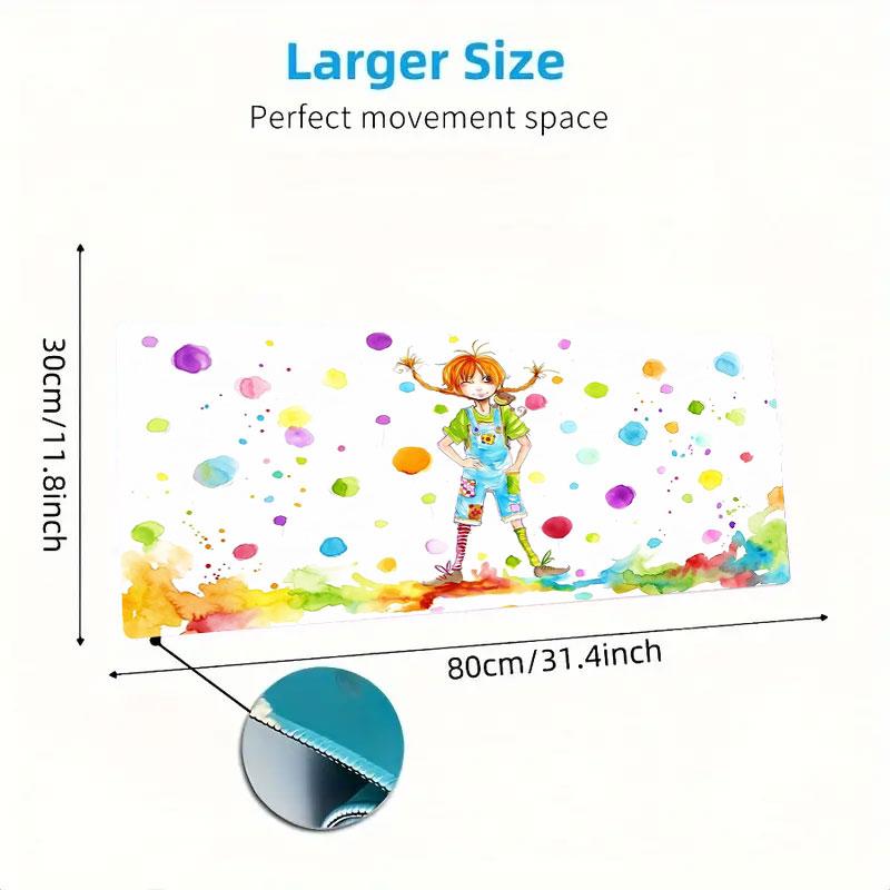 Colorful Dreamscape Large Size Mouse Pad Large Gaming Table Cushion Nonslip Laptop Tablet Big Mousepad Xxl Mat Mini Pc Playmat With Lock Edge