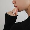 Korean Style Retro Asymmetrical Open Ring: Simple Water Drop Band for Women