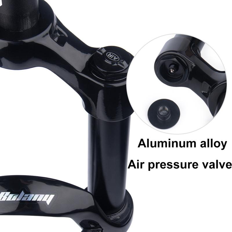 Bolany MTB Fork Magnesium Alloy Air Pressure Suspension 26 27.5 29 Inch Shoulder/wire Control Straight/conical Tube Lock Fork