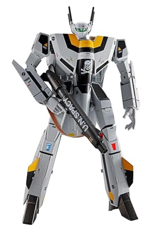 TAMASHII NATIONS DX Chogokin Macross VF-1S Valkyrie Roy Focker Special Revival Version circa 280mm realizzato ABS pressofuso PVC verniciato mobile
