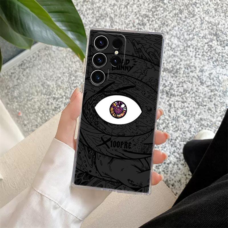 Bad Bunny Heart Rabbit X 100pre Phone Case For Samsung S24 S23 Ultra S22 S20 Plus S21 FE Clear Cases Cover Galaxy S24Ultra Funda