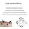 Aluminium Alloy T-Slot Track 300-600mm Miter Jig Tools T-track Slide For Woodworking Router Table Workbench Suitable For T Screw