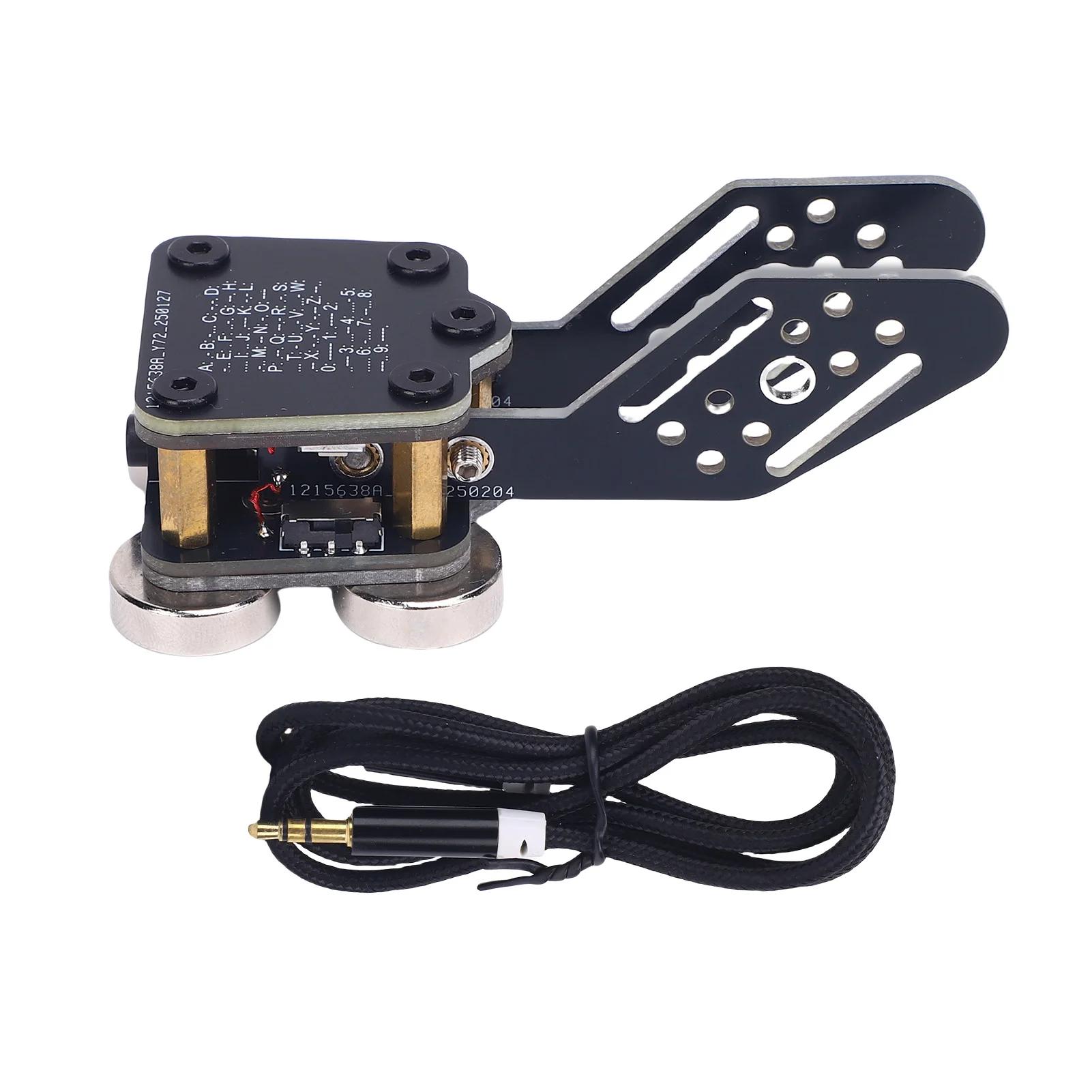 CW Keyer Автоматический Тренажер Печатная плата 4 Магнитных основания Двойной рычаг Автоматический ключ Морзе Двойной рычаг Ключ Морзе