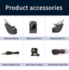 Car 2K Dash Cam Recorder with GPS 4G Loop Recording MicroSD Support Night Vision 3-axis G-Sensor