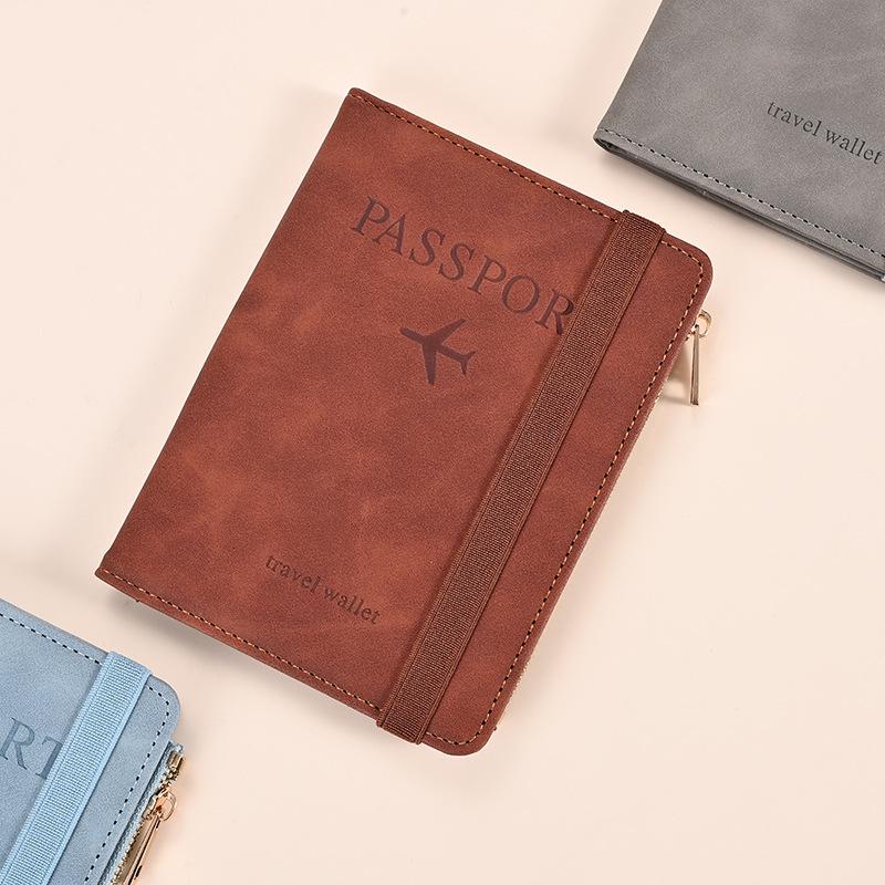 Многоцветный кожаный кошелек-держатель для паспорта | Ручная прошивка, органайзер для документов и карт